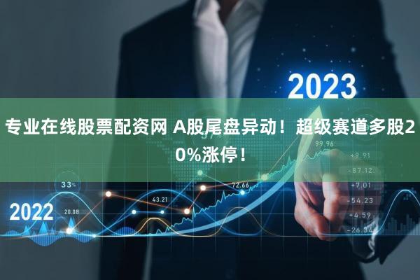 专业在线股票配资网 A股尾盘异动!超级赛道多股20%涨停!