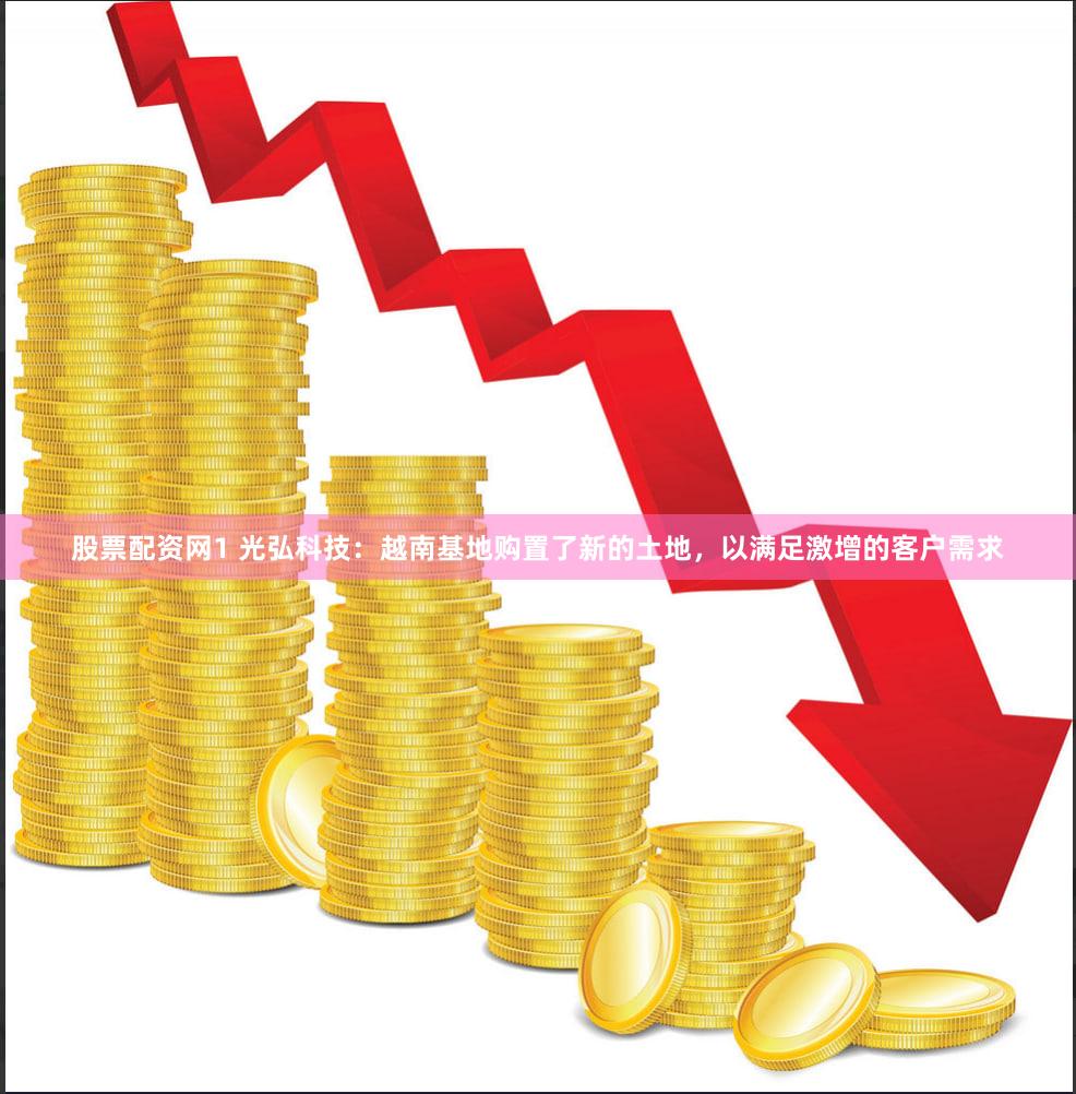 股票配资网1 光弘科技:越南基地购置了新的土地,以满足激增的客户需求